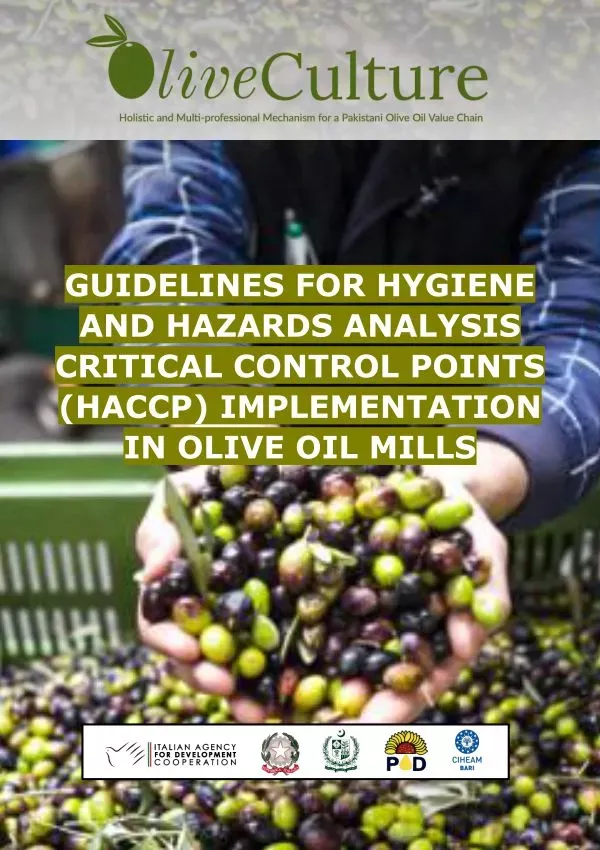 Guidelines for Hygiene and HACCP Implementation in Olive Oil Mill