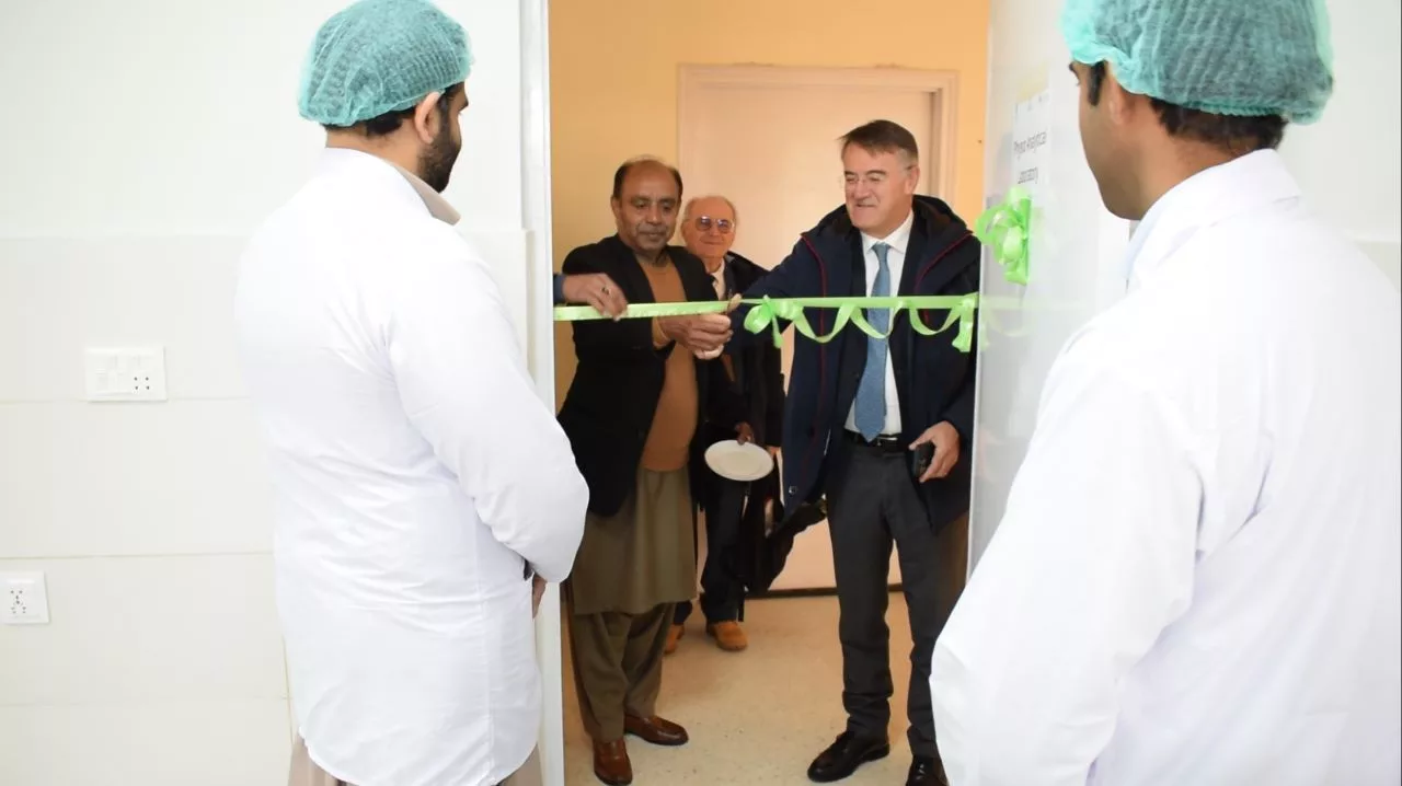 Inauguration of Olive Certification Lab by Dr. Biagio Di Terlizi Deputy Director CIHEAM BARI Italy.
