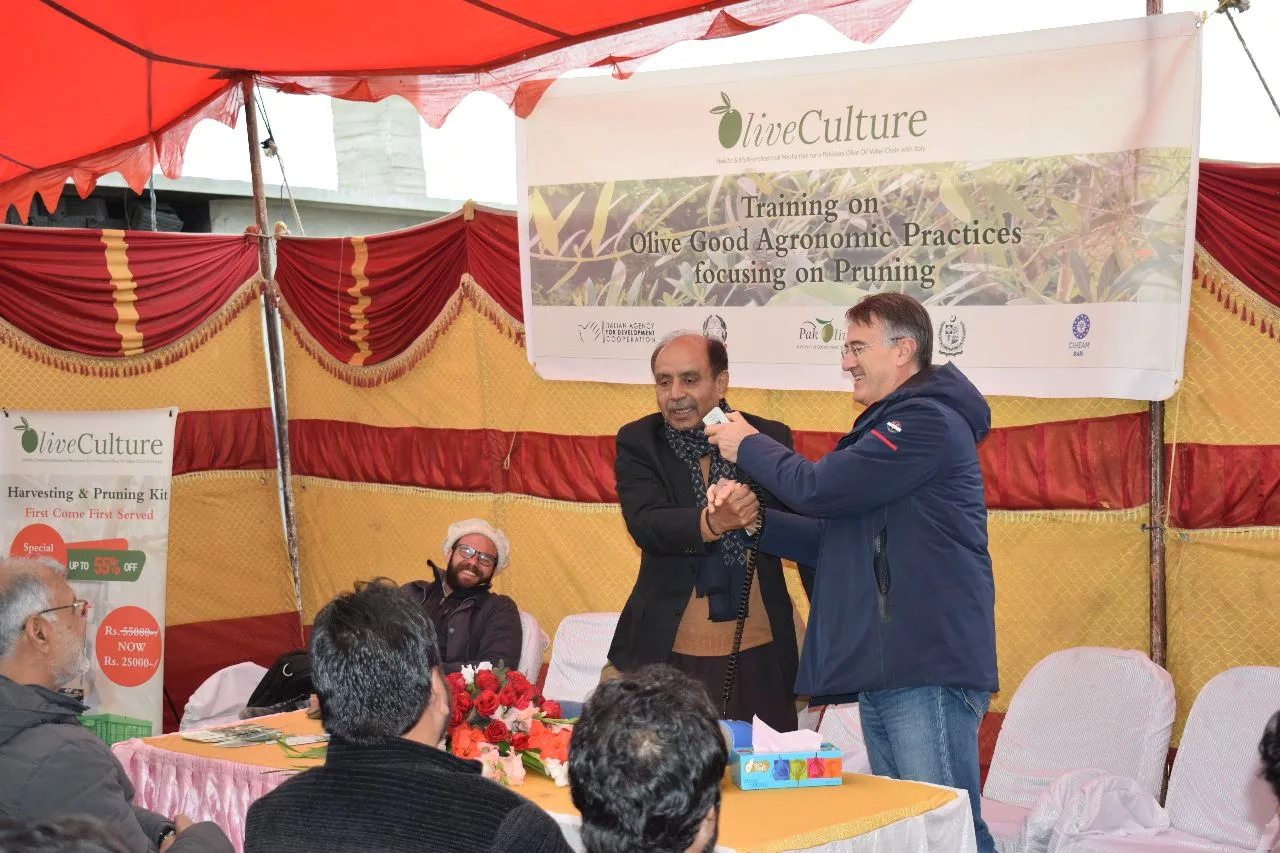 Professional Training on Olive Orchard Management at Manki Sharif on 02th February, 2023.
